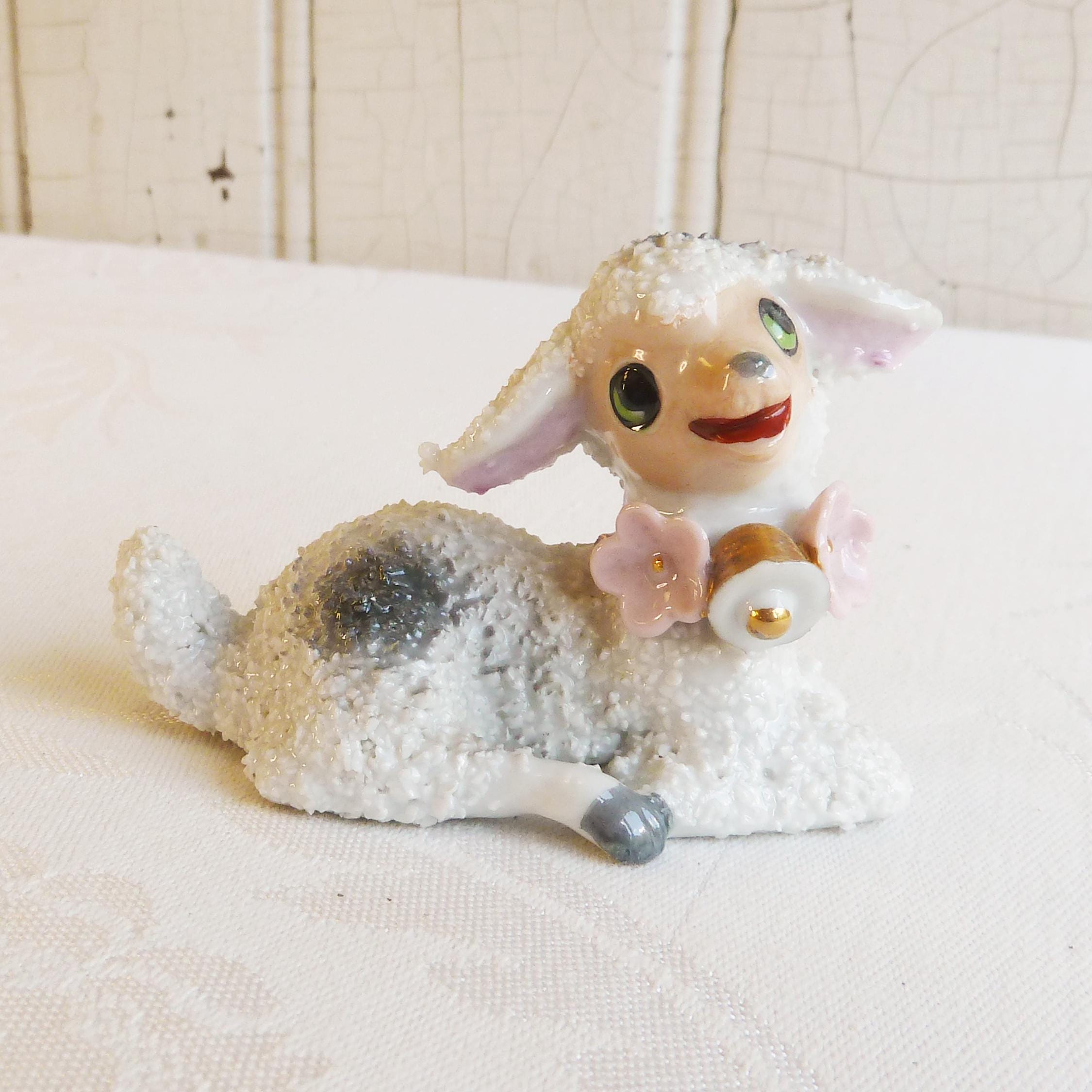 Vintage Sugar Texture Lamb Figurine: 1950s Nikoniko Japan Sheep - Etsy