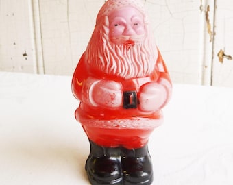 1960年代のヴィンテージサンタスプーンレスト：手描きのクリスマス小物