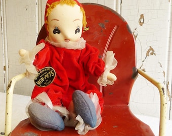 1960s Flocked Dancing Santa Claus - 9 Inch Happy Santa Doll - Etsy