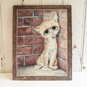 ヴィトン キャットアート アートフレーム TGHMH137 Mid-century Gig Pity Kitty Print, Girard Goodenow - 1960s Margaret