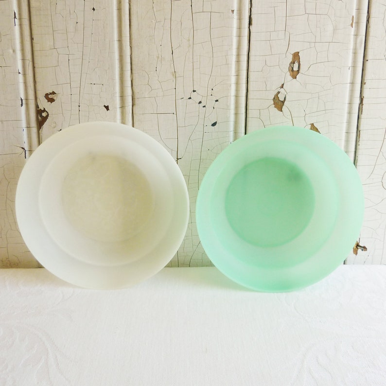 Set of Four Vintage Pastel Tupperware Cereal or Salad Bowls 155 Sheer Wonderlier Bowls Collector Gift Retro Camper, Cottage Kitchen image 4