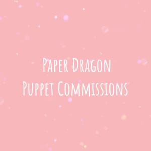 Paper dragon puppet commissions