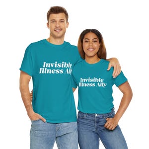 Invisible Illness Ally T-Shirt – Chronic Illness Awareness Unisex Tee, Spoonie Support & Advocacy Shirt