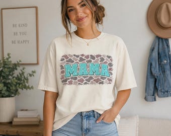 Duck camo MAMA shirt-blue
