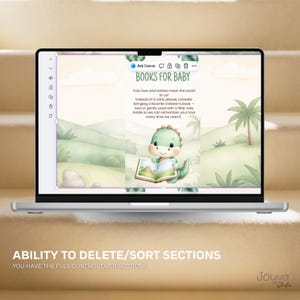 Dinosaur Baby Shower Invitation website with RSVP Tracker | A little Dino Baby Shower Invite | Digital Baby Shower Baby Boy Hatching soon image 8