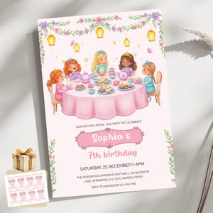 dress up tea party birthday invitations Tea Party Birthday Invitations - Adult Birthday Party Invitations