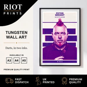 Wired | Darts Portrait Print | Two Ink Sports Wall Art