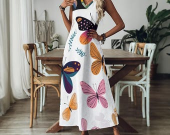 Women's V-Neck Long Dress