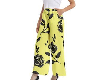 Elastic Waist Wide Leg Pant