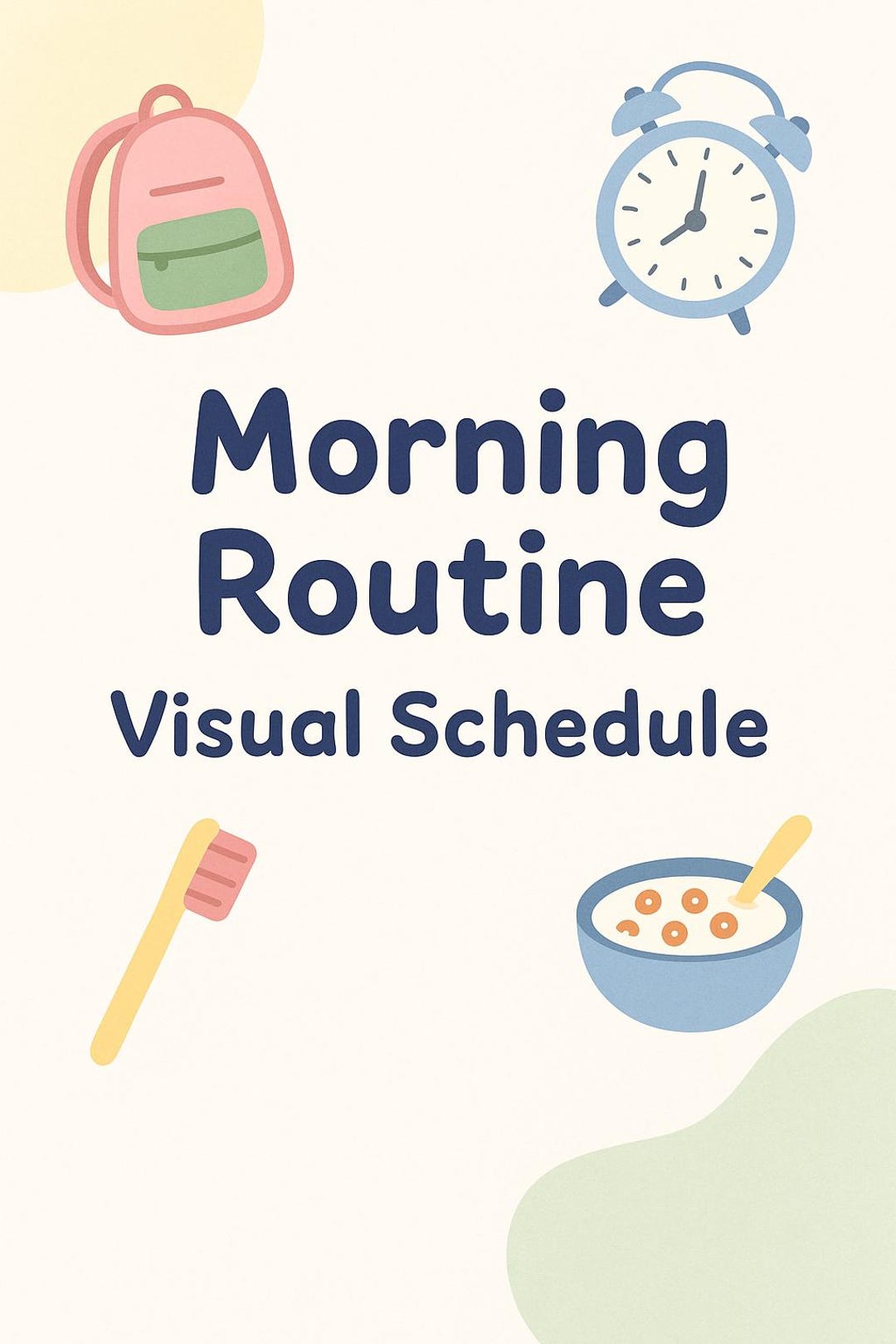 Morning Routine Visual Icons | Printable Routine Chart for Kids ...