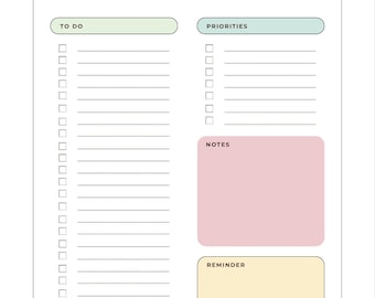 All in One Printable Planner