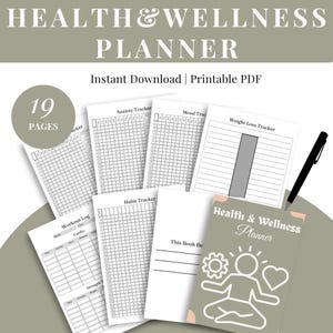 My Health and wellness Daily Fitness Planner - Wellness Journal  luxury gift for her, gym planner and meal planner reflection journal