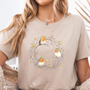 Bird T-shirt ,Nature Shirt, colorful bird t-shirt,T-shirt for bird lovers,Nature-Inspired Bird Tee, Gift for Bird Lovers, gift for her