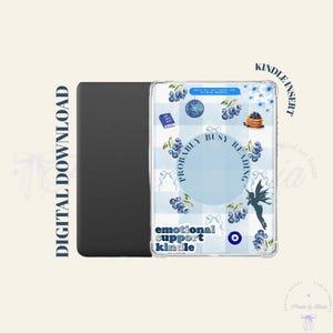 Blueberry Theme ~ | Kindle Printable | Clear Case Insert | Kindle Stickers | Digital Download