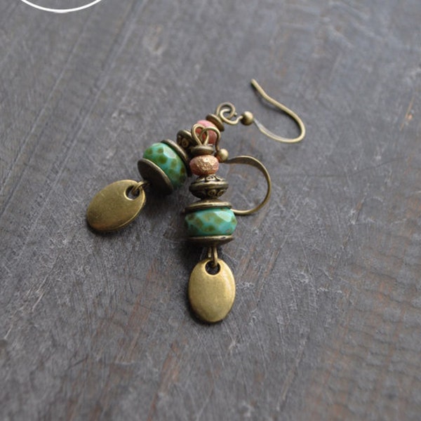 Boucles d'oreilles . Boheme . Coco Matcha