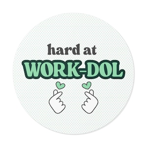 Adhésif rond mignon de comédie de i-dle SHUHUA Workdol | Ordinateur portable, bouteille d&#39;eau, agenda