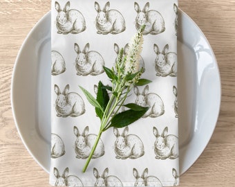 Bunny Rabbit Cloth Napkins