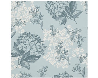 Blue Hydrangea Cloth Napkins