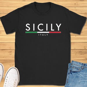 Sicily Italy Minimalist T-Shirt