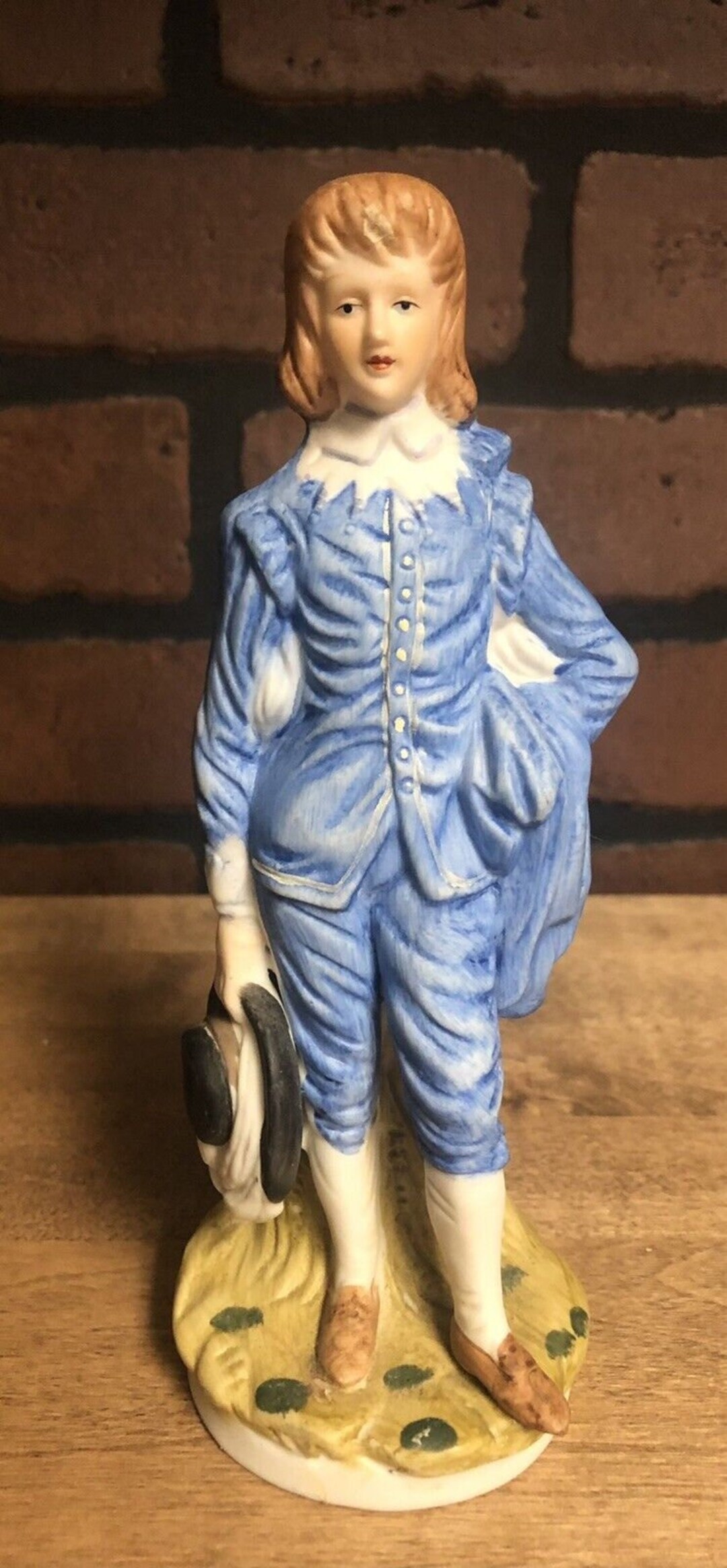 Vintage Blue Boy Figurine Etsy