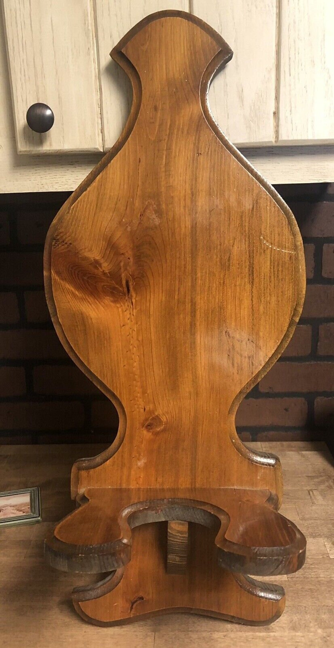 Wooden Oil Lamp Wall Holder Etsy