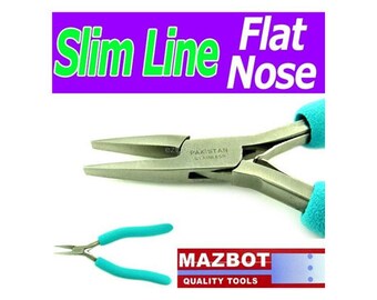 6.5in Mazbot Slim Line tapered flat nose Pliers - JBP07