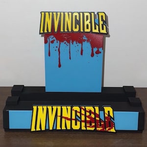 Invincible Comic Book Display Stand for Graded Slabs, 3D Printed PLA+ Comic Base