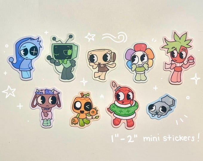Dandy World Sticker Set - Etsy UK