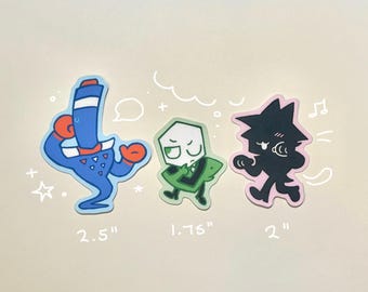 Juego de pegatinas Mike Trio