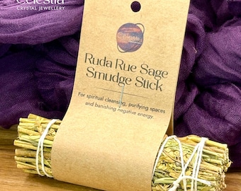 Ruda Smudge Stick | Rue Cleansing Bundle | Protection, Purification & Energy Clearing