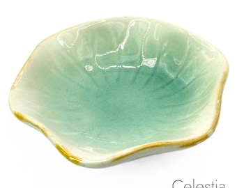Hand-Blown Ceramic Incense Trinket Bowl | Artisan Glazed Pottery Dish