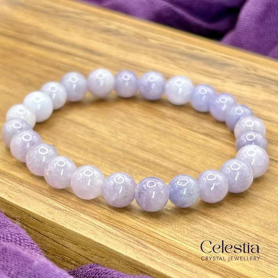 Celestite Bracelet | Natural Gemstone Crystal Stacking Jewellery