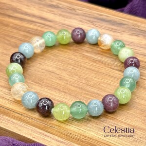 Good Luck & Fortune Crystal Beaded Bracelet | Natural Stone Stacking Jewellery