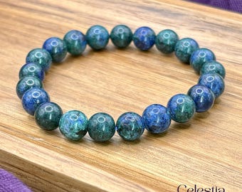 Azurite Bracelet | Natural Gemstone Crystal Stacking Jewellery