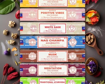 Satya Incense Sticks | Authentic Aromatherapy for Meditation & Relaxation