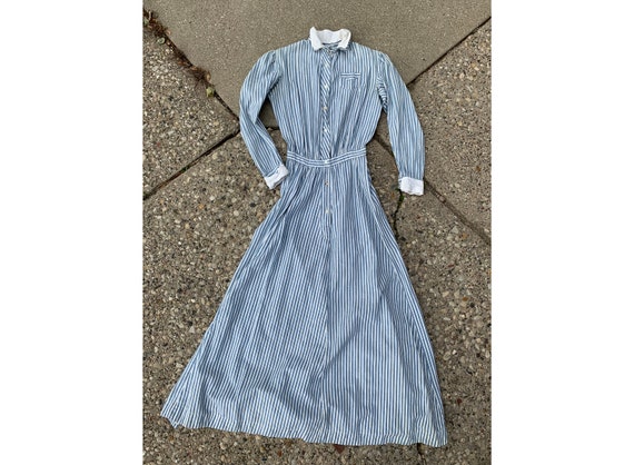 striped work dress