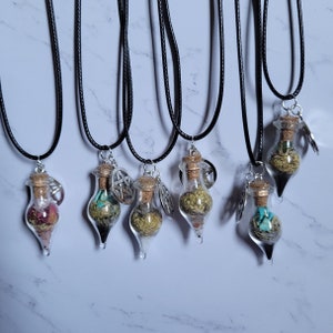 Spell Jar Necklace | Manifestation Jar | Intention Jar | Protection Charm | Witch Bottle | Witchy Gift | Unique Gifts