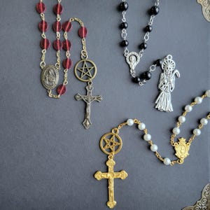 Restyled Rosaries | Witch Rosary | Protection Charms | Witchy Gift | Unique Gifts | Spiritual Jewelry | Christian Witch