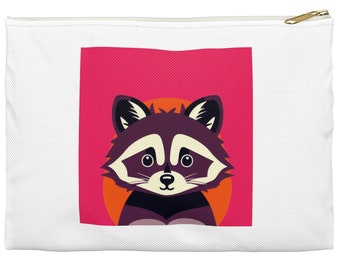 Sweet Raccoon Bag Cute Accessory Bag for Raccoon Lover Cute Bag Gift Idea for Trash Panda Lover Notions Bag for Crafters Makeup Bag Gift