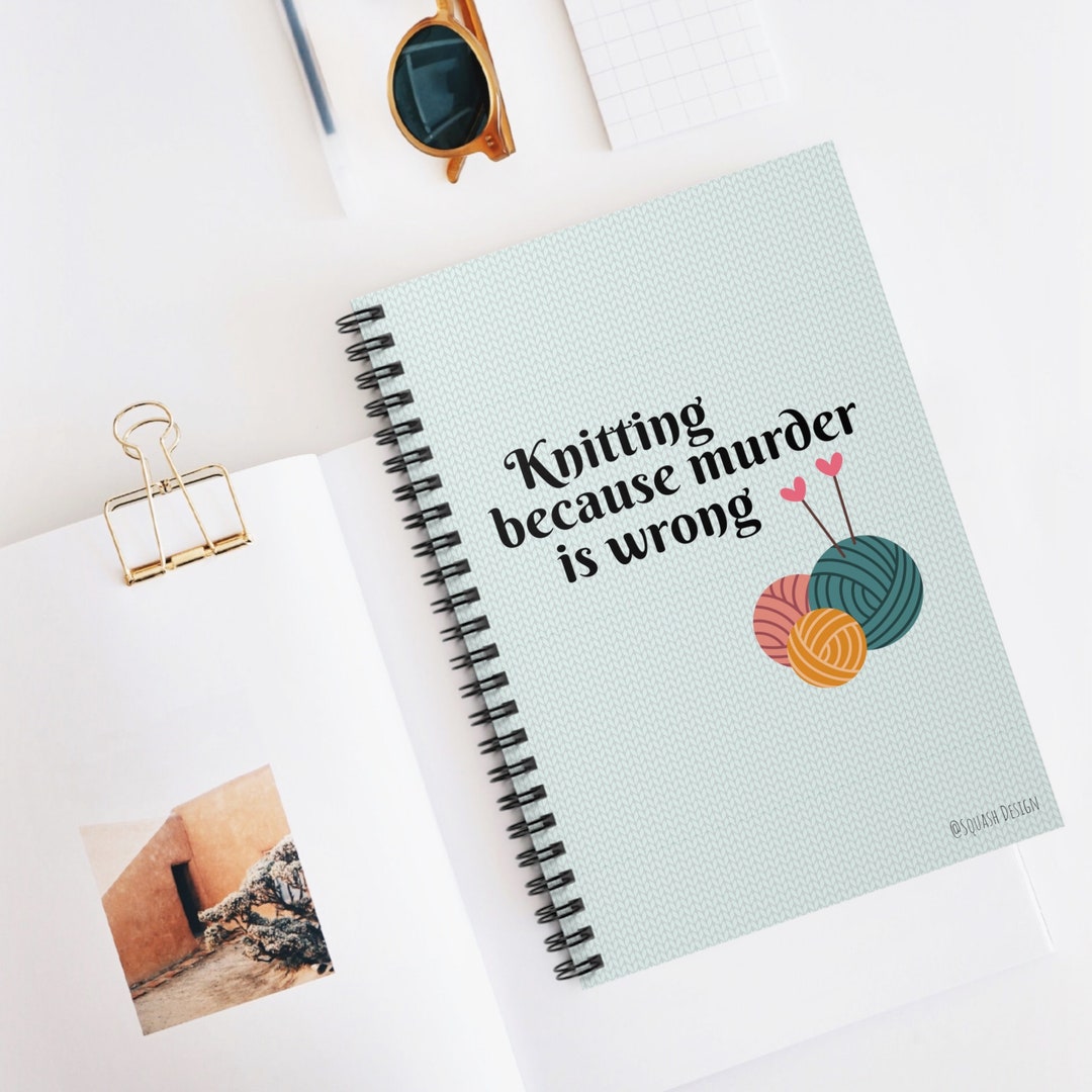Knitting Project Journal Craft Notebook Gift for Knitters Journal Gift