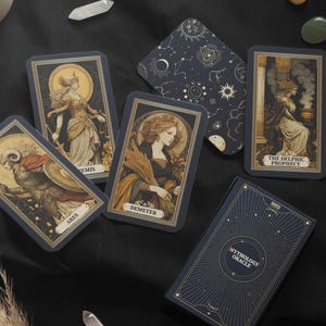 Mythology Oracle Card Deck | Greek Roman Gods & Goddesses | Divination Deck | Archetypal Wisdom | Tarot Alternative