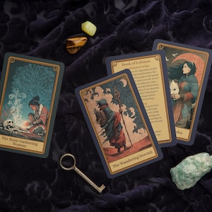 Anatolisch orakelkaartenspel | Tarot-waarzeggerijkaarten met 40 kaarten | Mystieke folklore, Turkse mythologie, schaduwwerk, intuïtie en vrouwelijke kracht