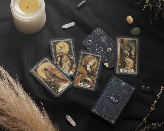 Mythology Oracle Card Deck | Greek Roman Gods & Goddesses | Divination Deck | Archetypal Wisdom | Tarot Alternative