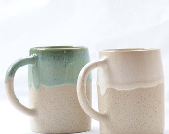 Bierkrug Keramik geeignet für Oktoberfest Dekoration, Geschenkidee für Hochzeiten, Vatertag, Muttertag oder auch als Blumenvase