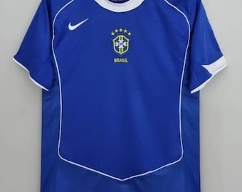 2004/06 Brazil away retro football jersey