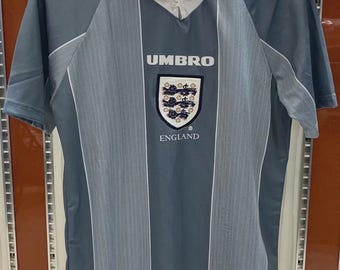 1996 England Away Retro Football Jersey