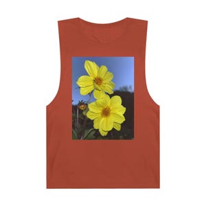 Unisex Floral Tank Top | Summer Style, Casual Wear, Beach Outfit, Spring Fashion, Gift for Nature Lovers