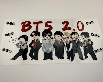 K-Pop Vinyl Cup Wrap Sticker | Full Tumbler Wrap Decal | Stanley Style Cup & Water Bottle Wrap | Fan Made Kpop Gift
