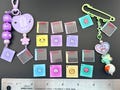 Kpop Inspired Acrylic Focal Charms | DIY Photocard Craft Pieces (2.5-5cm) Fan Made Freebies