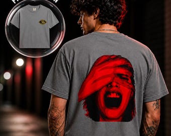 90s Alternative Band Shirt, Gift for 90s Kid, Third Eye Concert Shirt, Screaming Face Red Hand T-shirt | Graphic Font and Back Printed Shirt